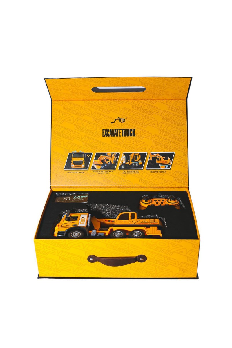 Hj8001-2 Kumandalı  Metal  Excavate Truck -gepettoys