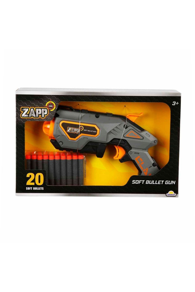 4576 Zapp Toys 20 Mermili Sünger Dart Atan Silah 28 Cm