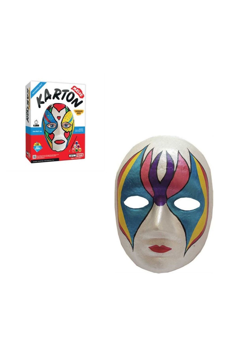 Km5308 Karton Maske Boyama Seti -kumtoys