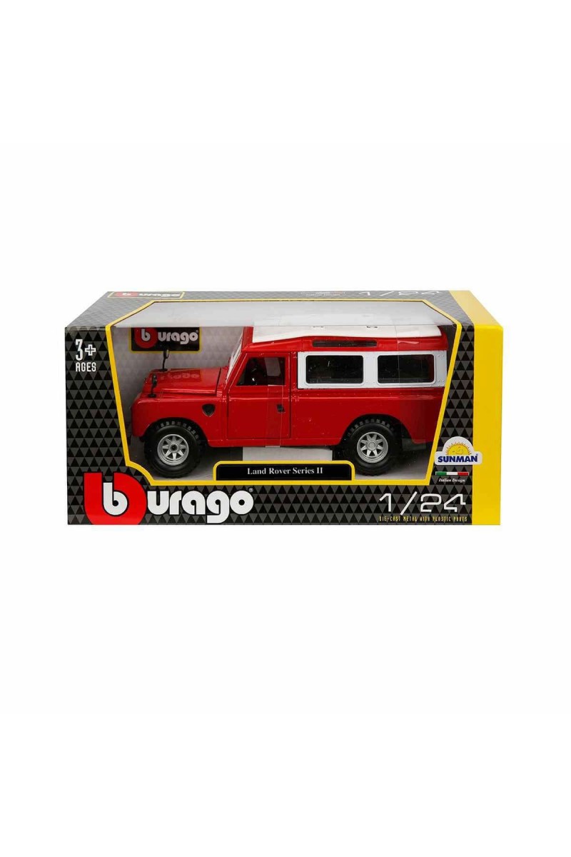22063 Land Rover Series Iı Model Araba 1:24 Kırmızı -sunman