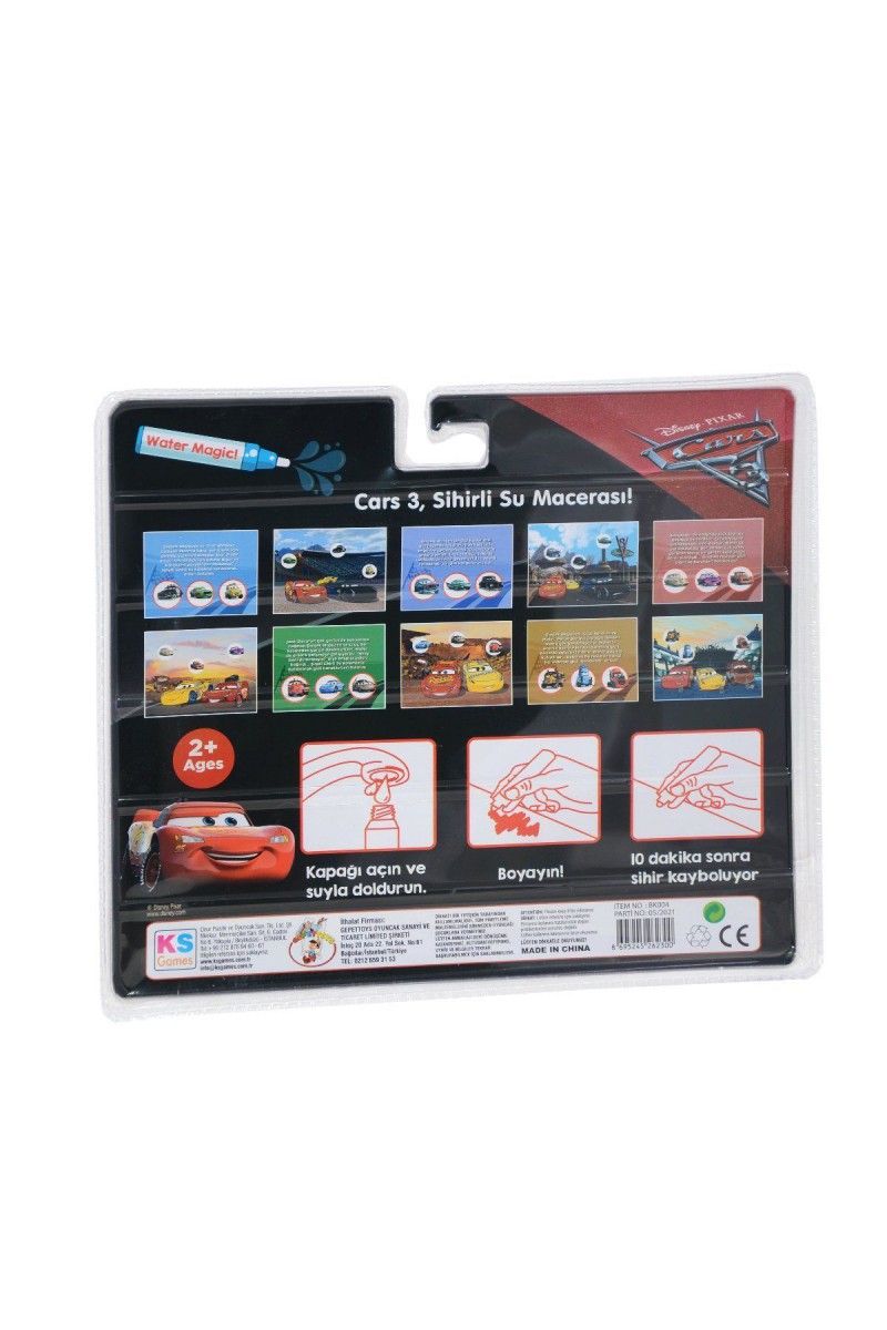 Bk004 Gepettoys, Cars Sihirli Boyama Kitabı