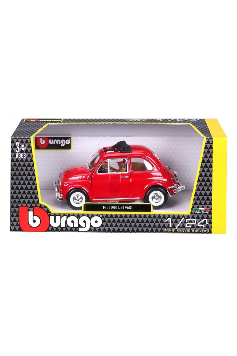 22099 Burago Fiat 500l 168 Kırmızı 1:24 -sunman