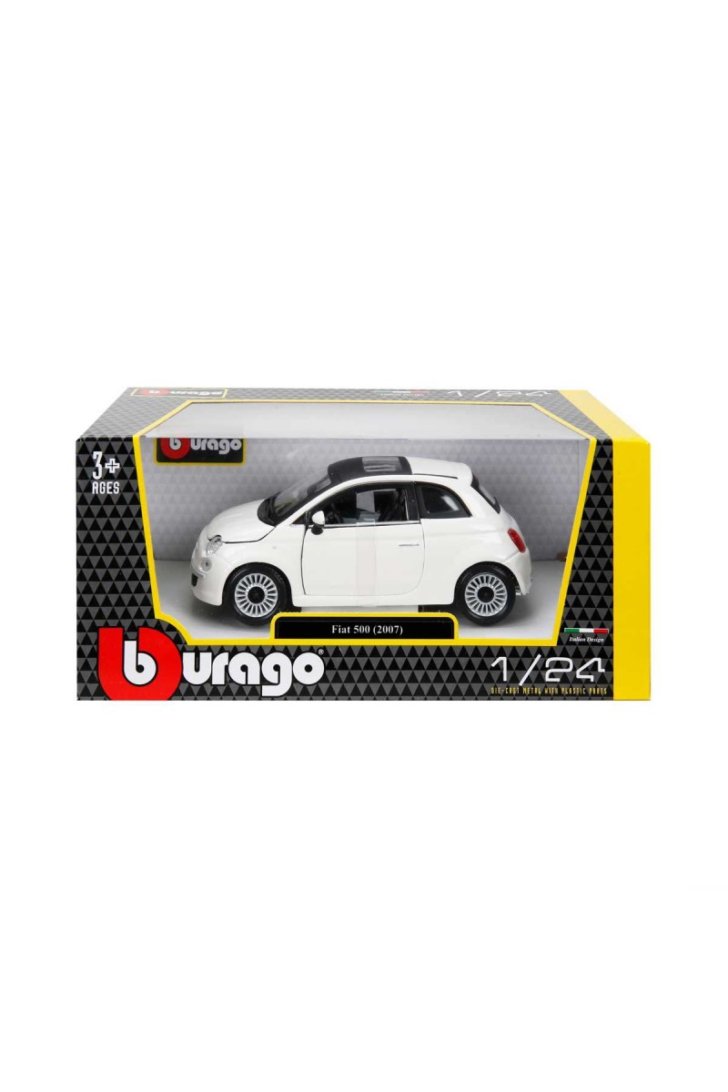22106 Burago 1:24 Fiat 500 2007 Model Araba