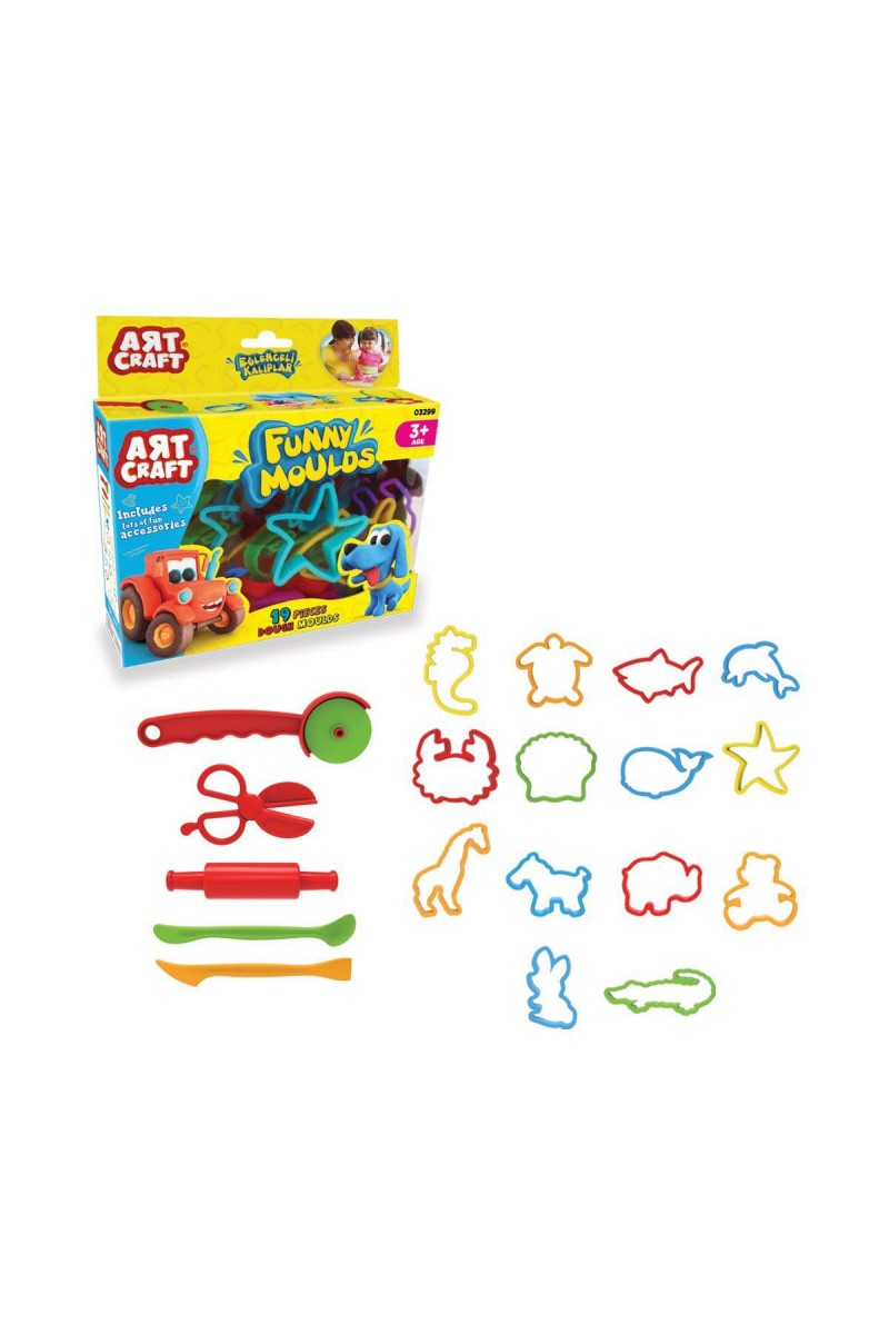 03299 Dede, Art Craft Eğlenceli Kalıplar 19 Parça / +3 Yaş