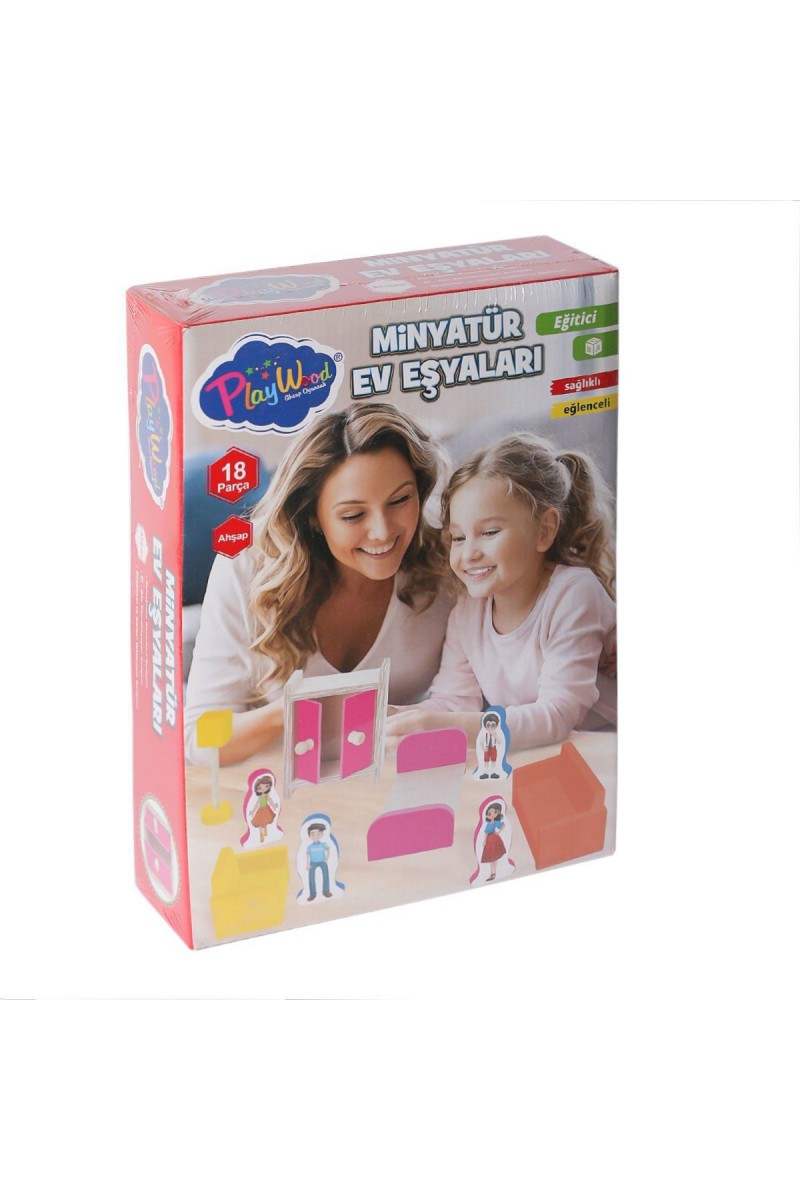 Ony-407 Ahşap Minyatür Ev Eşyaları -onyıl Oyuncak